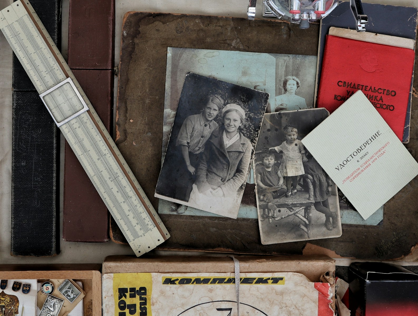 red labeled book